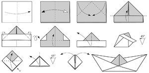 Кораблик орігамі