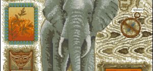 Anchor Fleur de Lis EPX166 Elephant