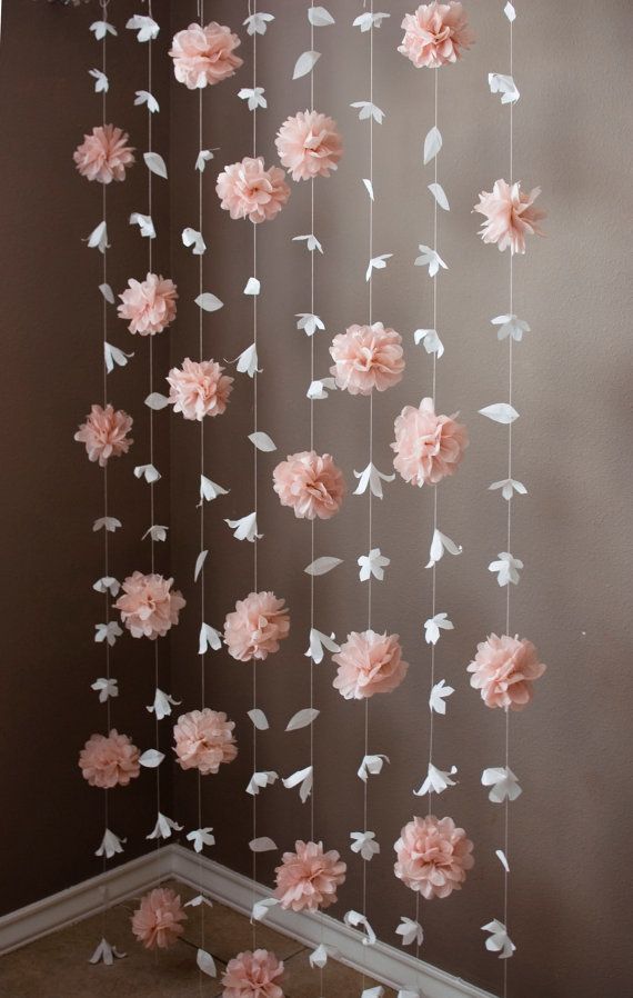 Як зробити гірлянду з паперових квітів