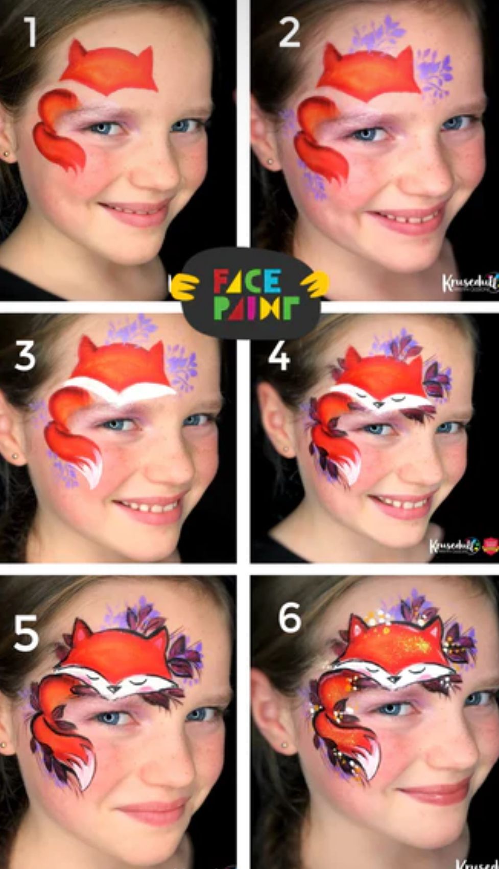 Аквагрим - Лисиця