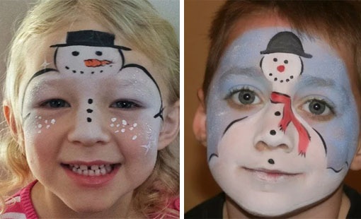 Аквагрим - Сніговик