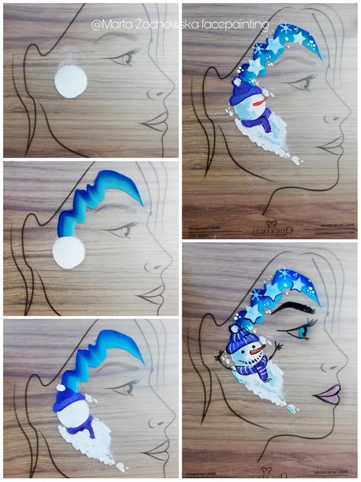 Аквагрим - Сніговик