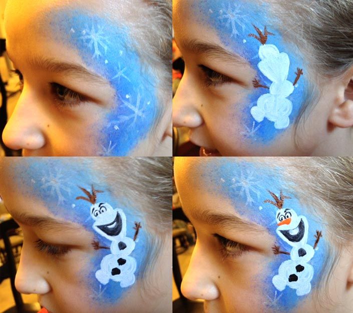 Аквагрим - Сніговик