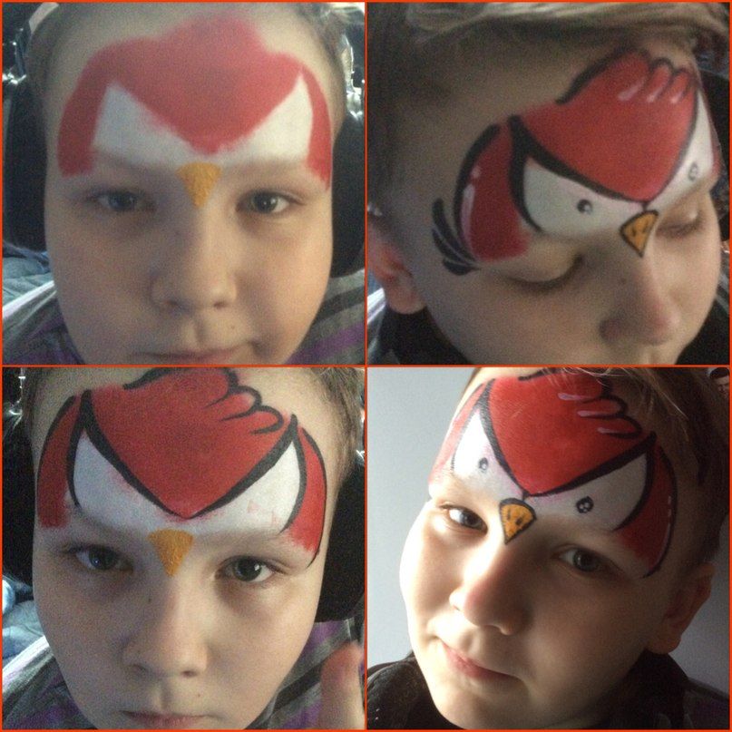 Аквагрим - Енгрі Бердс