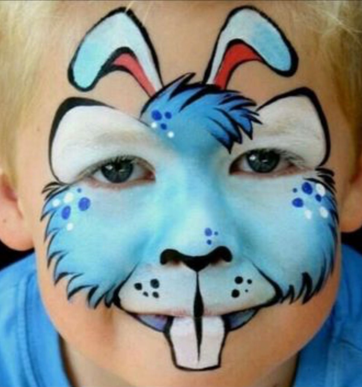 Зайчик - аквагрим