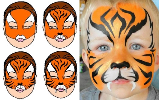 Аквагрим - Тигр