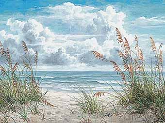 Схема для вишивки хрестиком морського пейзажу - Літній бриз